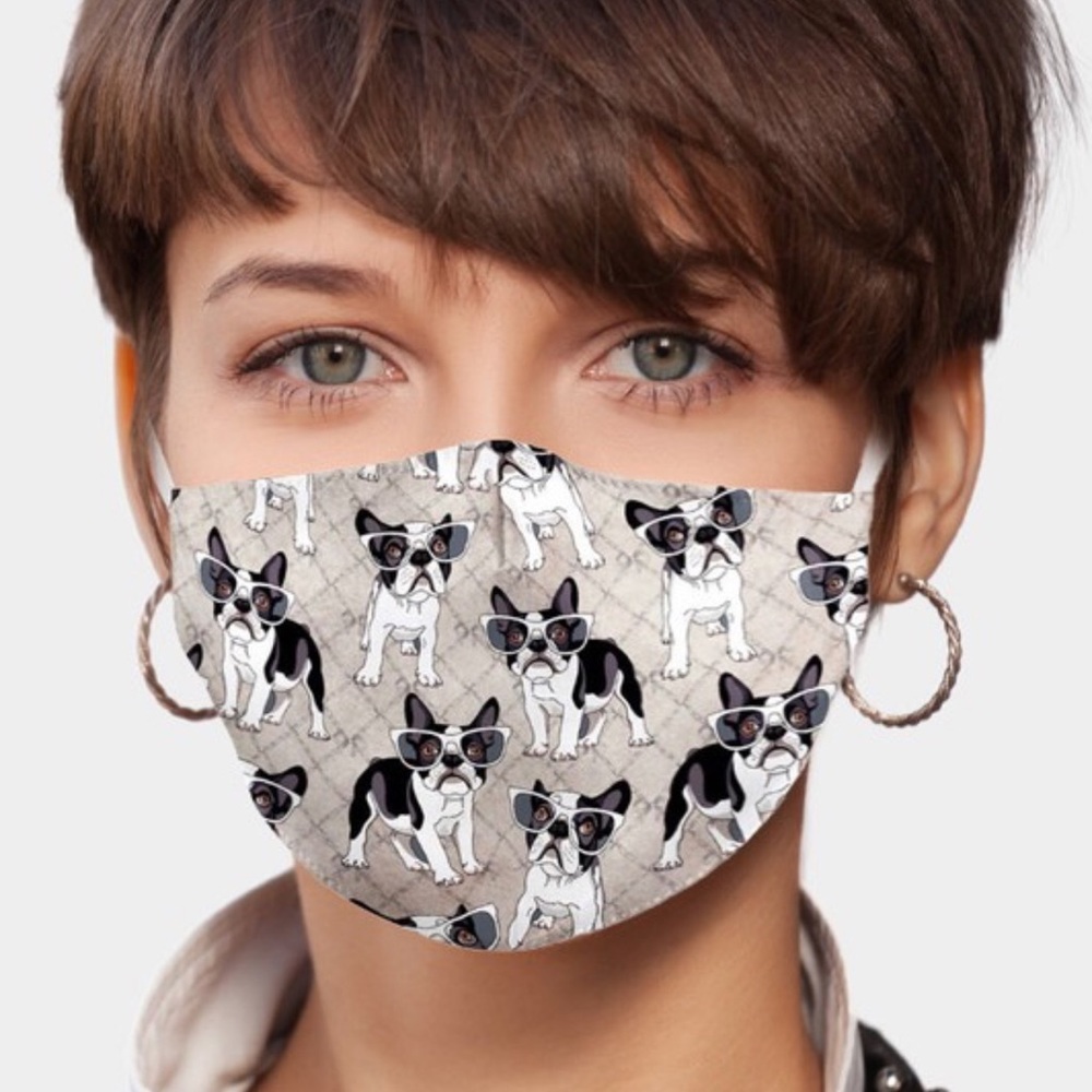 ⭐️ 5 for $25! French bulldog Face Mask - Picture 2 of 2